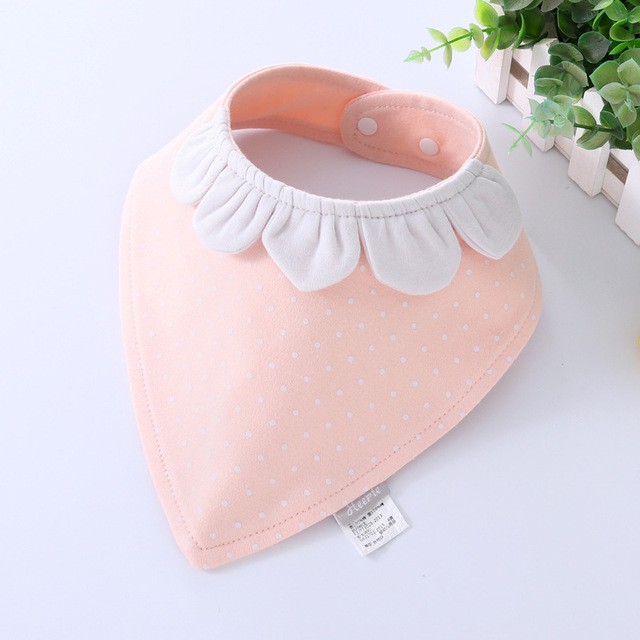 Yếm tam giác cotton cao cấp hình thú cho bé