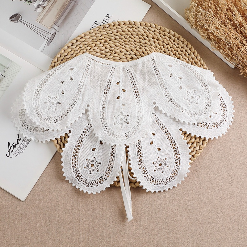 Cổ Áo Giả Họa Tiết Ren Rỗng Tinh Tế Trang Trí Cho Nữ