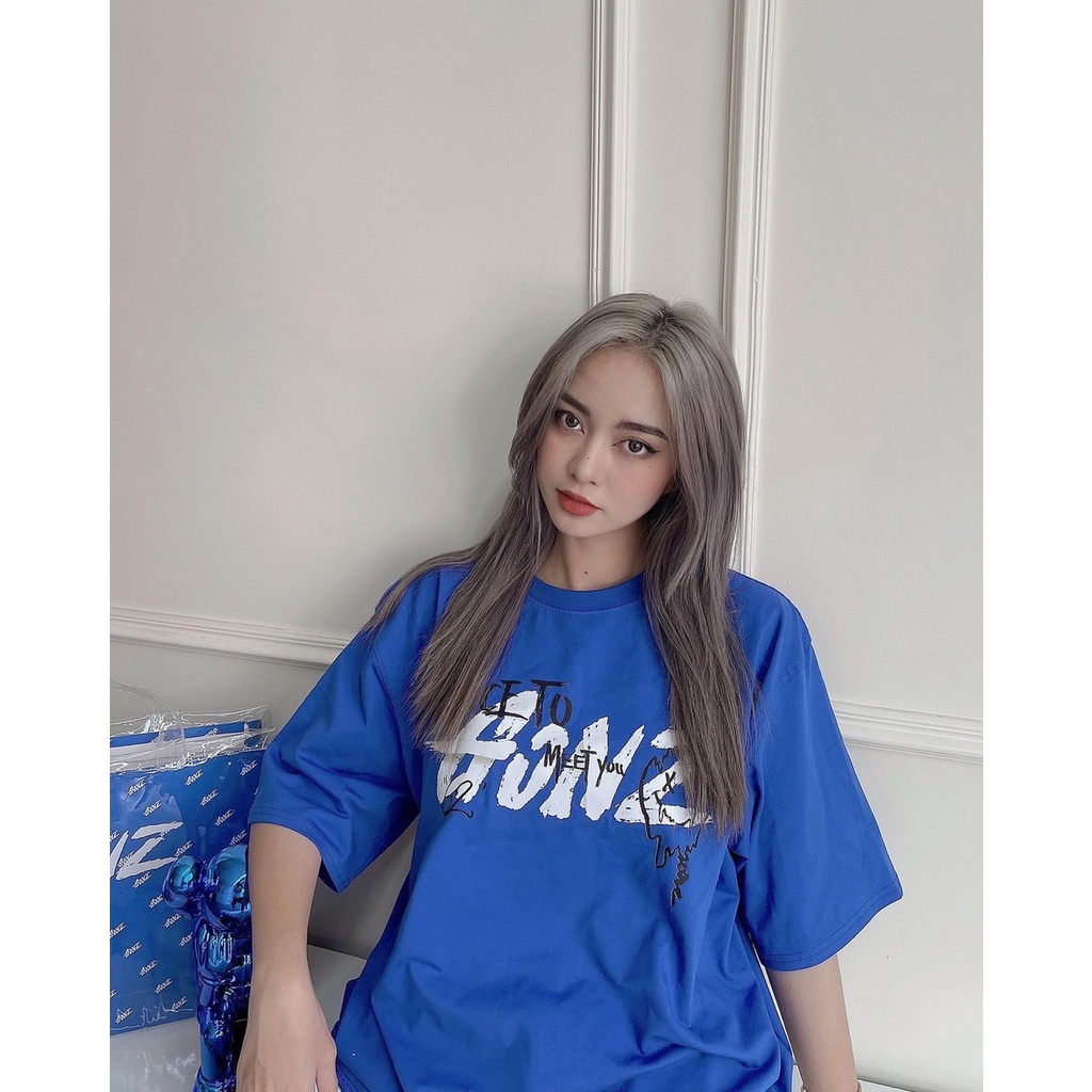 Áo Thun Form Rộng  Cotton TEE GONZ NTMY - Màu RED/BLUE | BigBuy360 - bigbuy360.vn