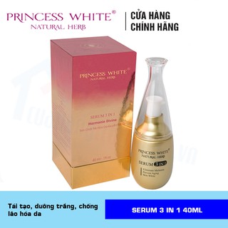 [ CHÍNH HÃNG] Serum Tái Tạo Da 3 trong 1 Princess White Chai 40ml Siêu Hot