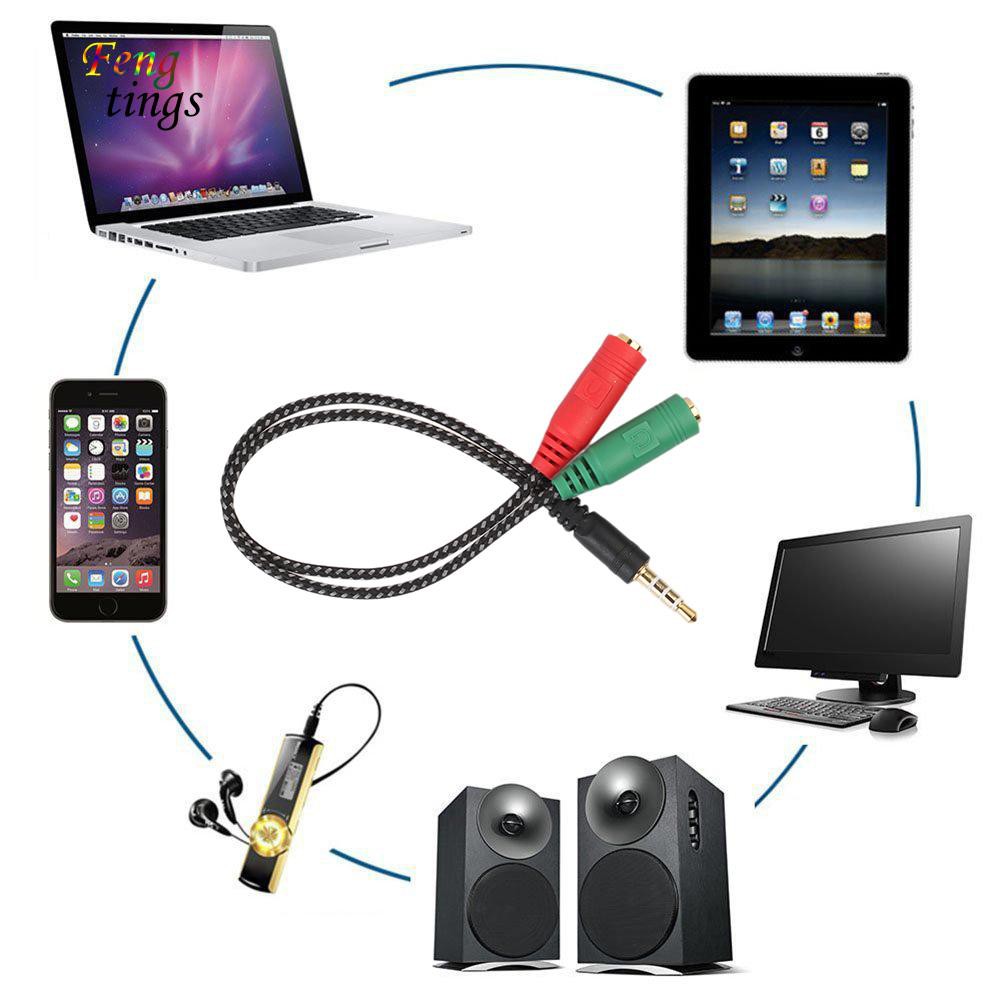 Dây chia đầu âm thanh chuẩn 3.5mm