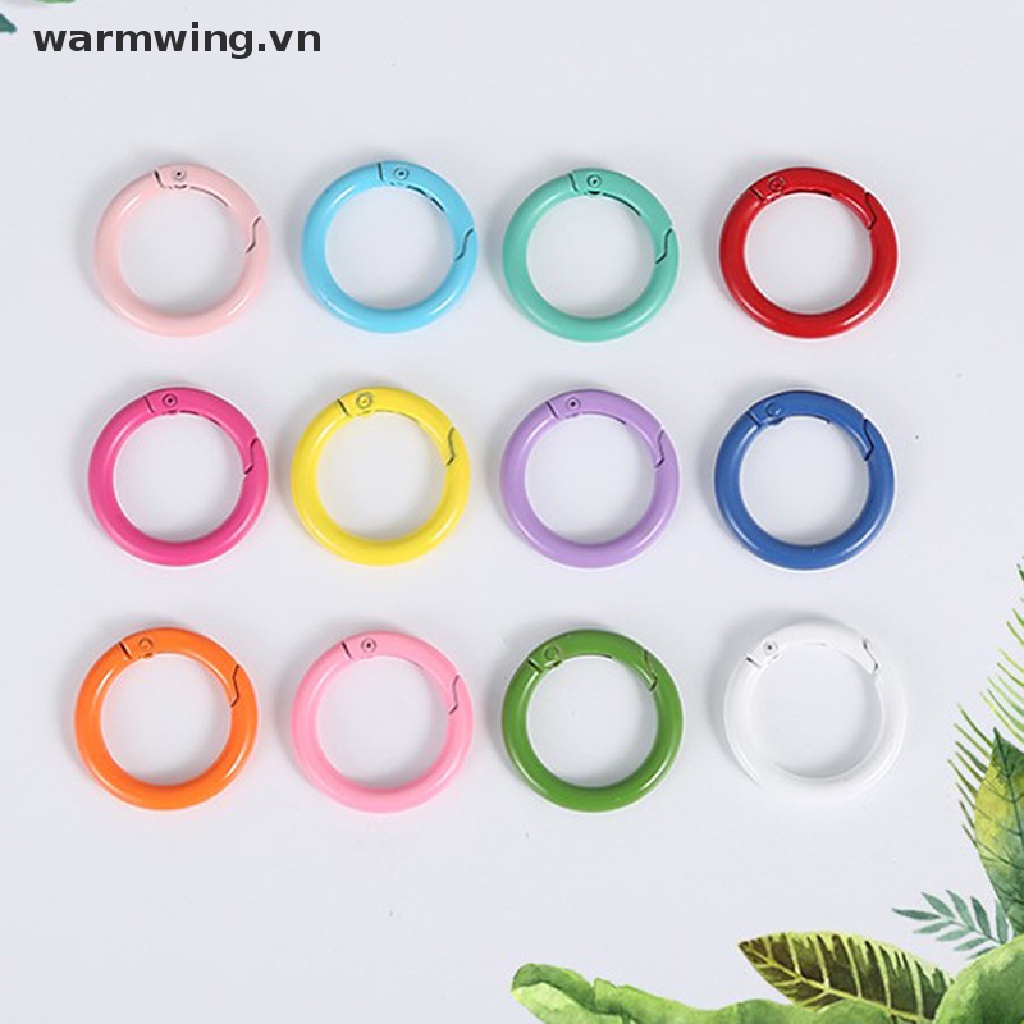 Set 10 Móc Khóa Carabiner Tròn Bằng Kim Loại
