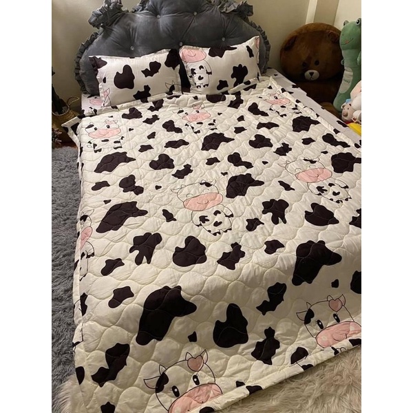 Trọn bộ chăn hè ga gối 5 món cotton poly giá rẻ mẫu mã đẹp đa dạng
