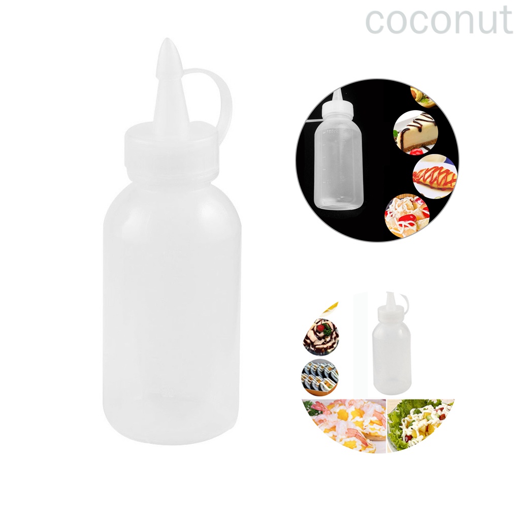 Bình nhựa đựng dầu / nước sốt / nước sốt 100ml có đầu xịt tiện dụng cho nhà bếp