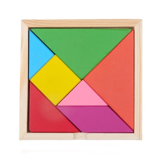 Đồ chơi ghép hình Tangram bằng gỗ _ đồ chơi xếp hình giúp bé phát triển trí tuệ, kích thước 12.1x12.1cm