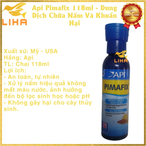 Api Pimafix - Dung Dịch Chữa Nấm Và Khuẩn Hại Cho Cá Cảnh