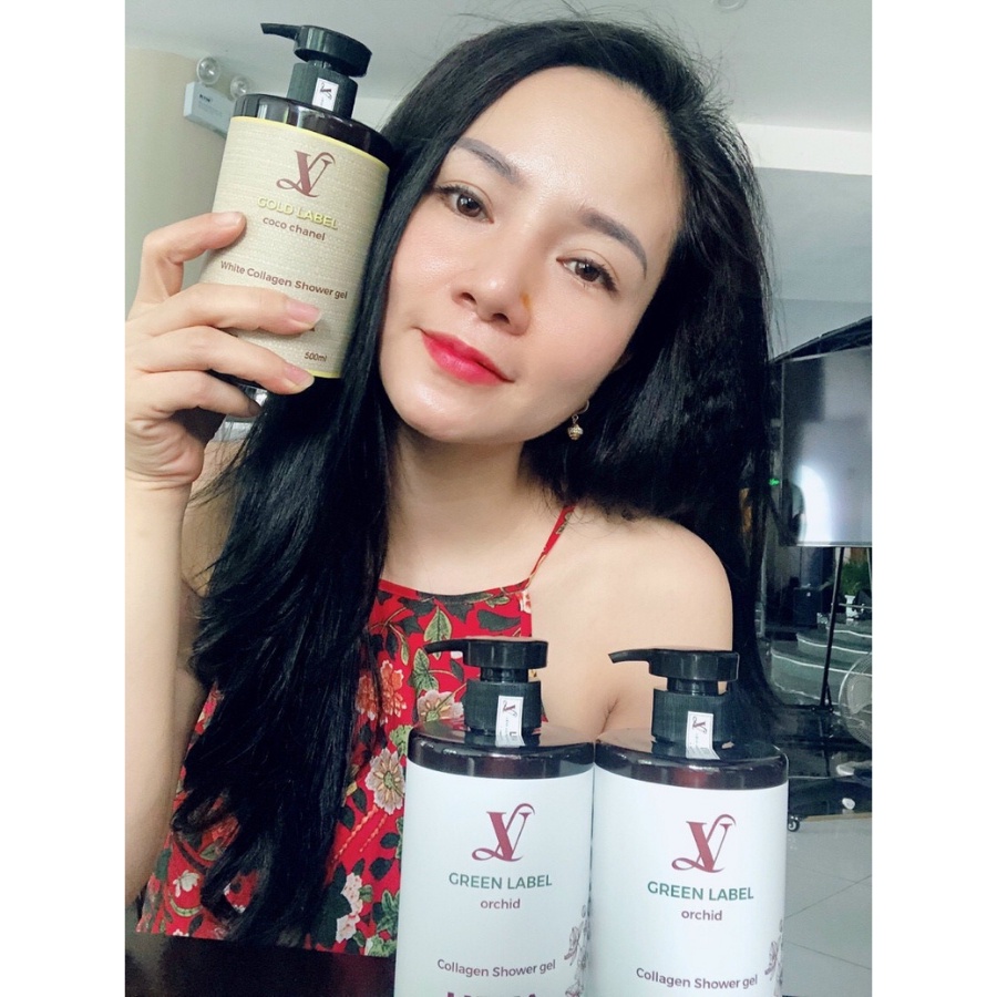 Sữa tắm Collagen LEVA GREEN LABEL dưỡng da cấp ẩm vượt trội, hương nước hoa Pháp sang trọng 500ml | BigBuy360 - bigbuy360.vn