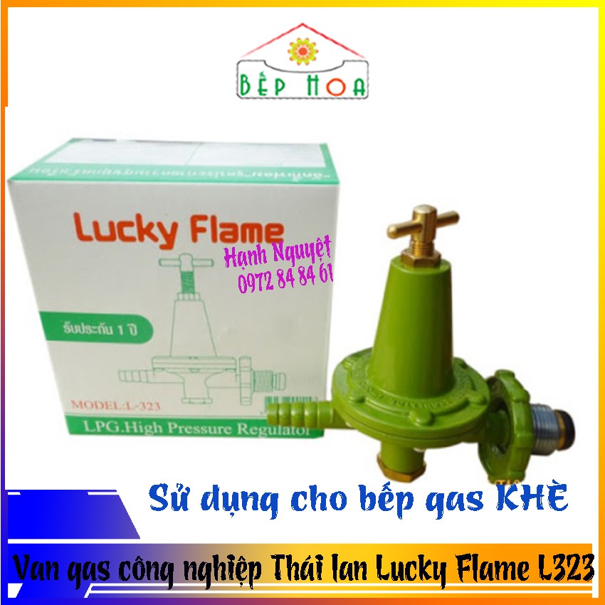 Van gas cao áp Thái Lan L-323 Lucky Flame - dùng cho bếp ga khè - An toàn - Bếp Hoa