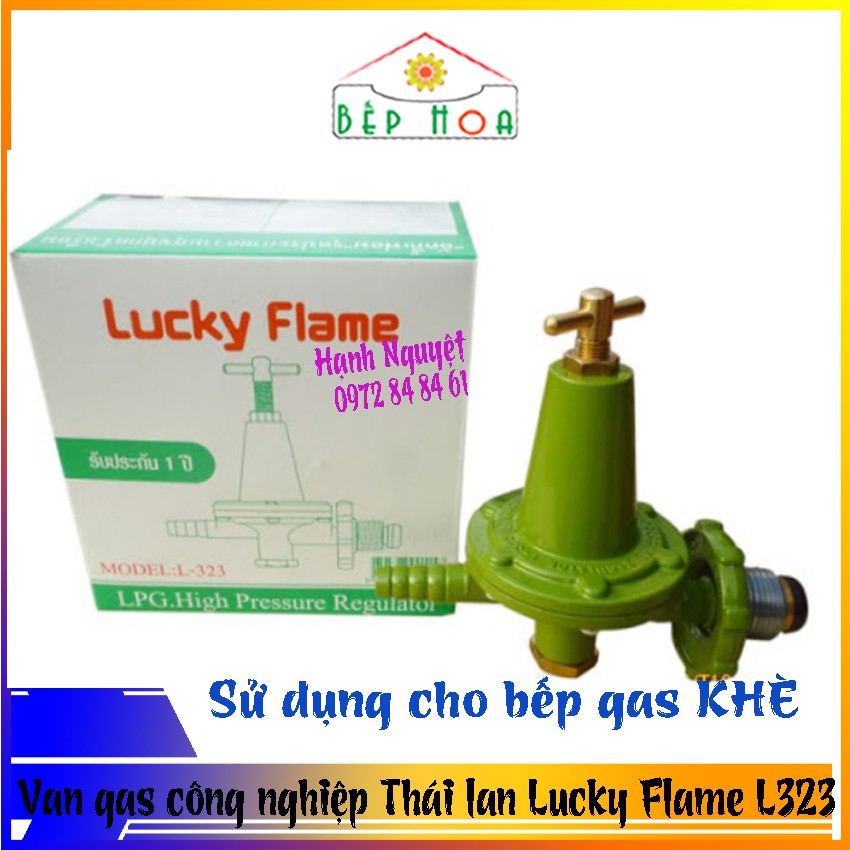 Van gas cao áp Thái Lan L-323 Lucky Flame - dùng cho bếp ga khè - An toàn  - Bếp Hoa