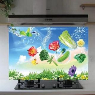 Giấy dán bếp tráng nhôm cách nhiệt (giao mẫu ngẫu nhiên