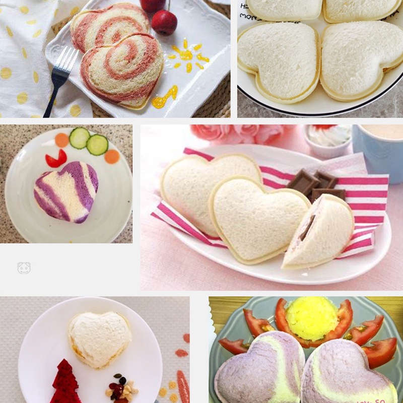 Khuôn Cắt Bánh Mì Sandwich Hình Trái Tim