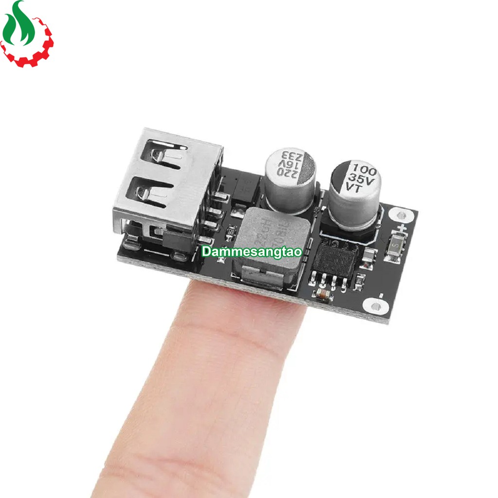 DMST Mạch hạ áp đầu vào 6V-32V đầu ra 5V QC3.0 sạc nhanh