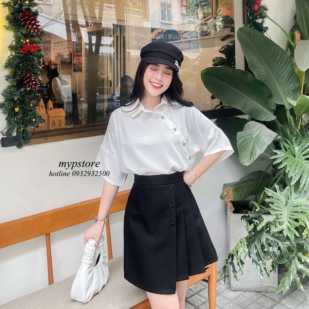Áo sơ mi tều chéo cách điệu mypstore A42