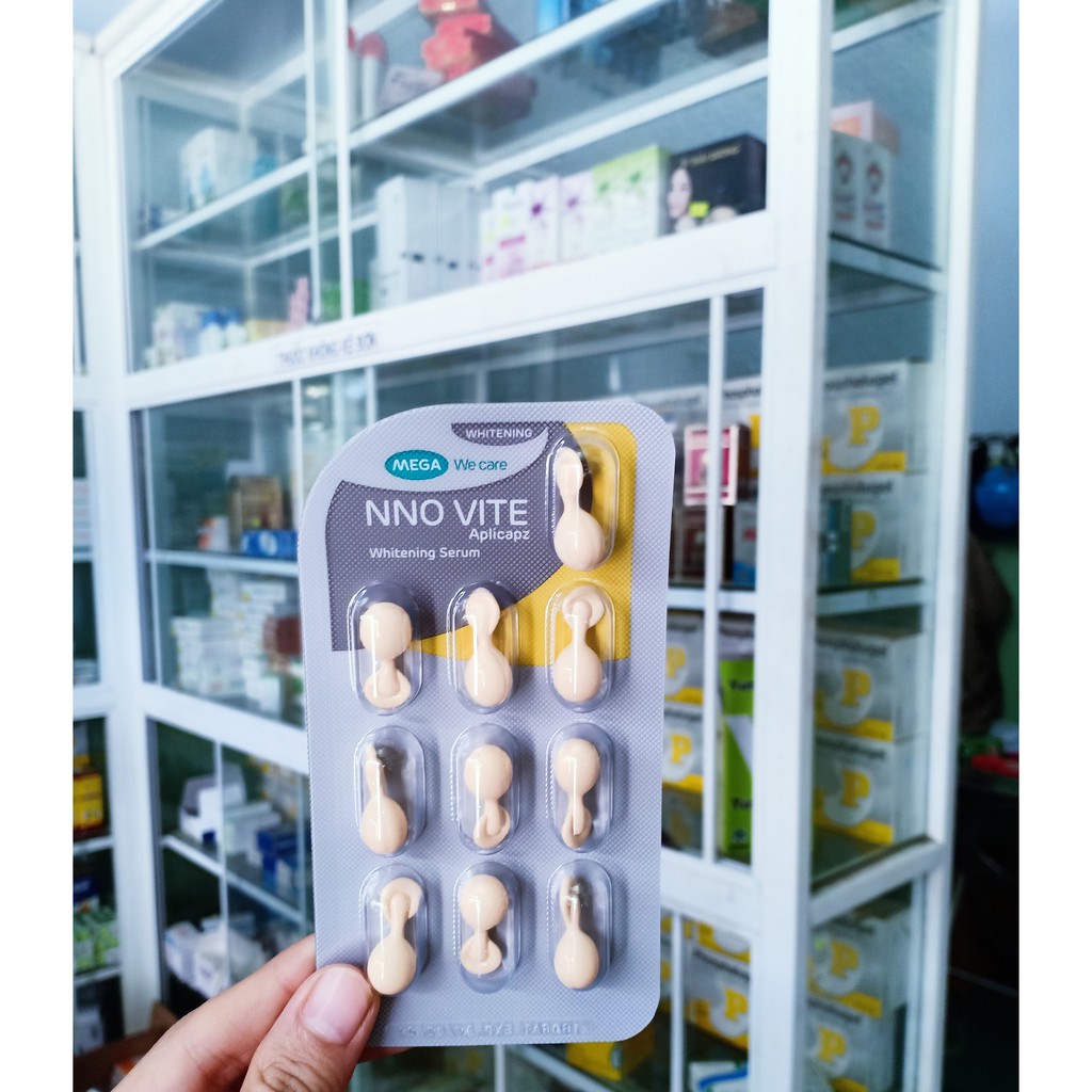 Serum Dưỡng Trắng Da Mờ Nám Mờ Tàn Nhang Chống Oxy Hóa Da - NNO VITE APLICAPZ Whitening Serum Vỉ 10 viên