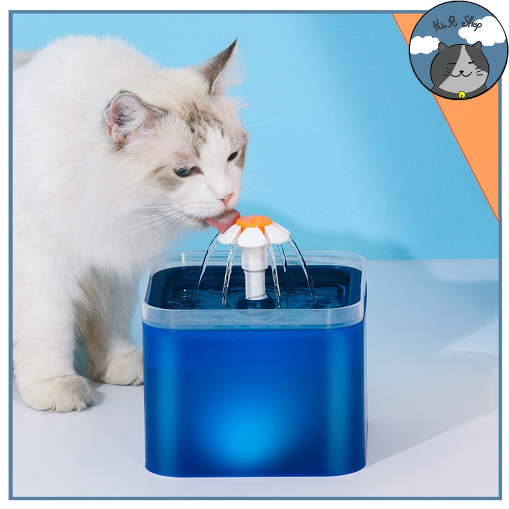 [CÓ LED]Máy Uống Nước Tự Động Cho Chó Mèo Kèm Lõi Lọc Than Hoạt Tính Máy Lọc Nước Tự  Động Dành Cho Thú Cưng