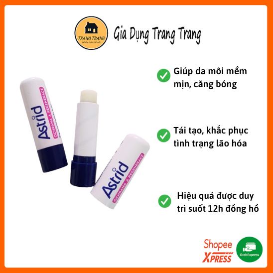 Son dưỡng mỡ hươu Astrid 4.8gr - màu trắng