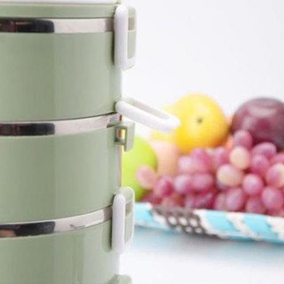 Hộp đựng cơm giữ nhiệt 4 tầng lúa mạch