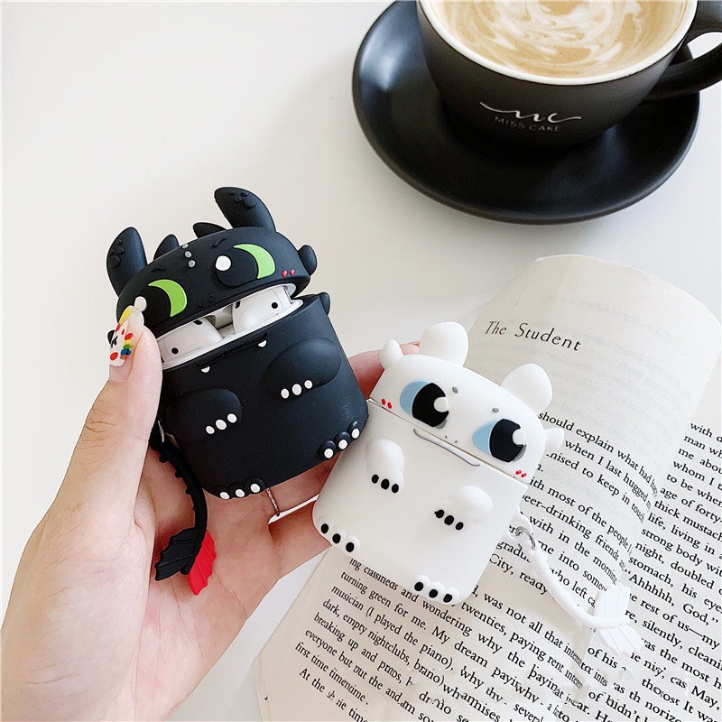 Vỏ Bảo Vệ Hộp Sạc Tai Nghe Bluetooth Airpods 1 2 3 Pro Pro3 I12 Inpods 12 Bằng Silicon Mềm Họa Tiết Hoạt Hình 3D