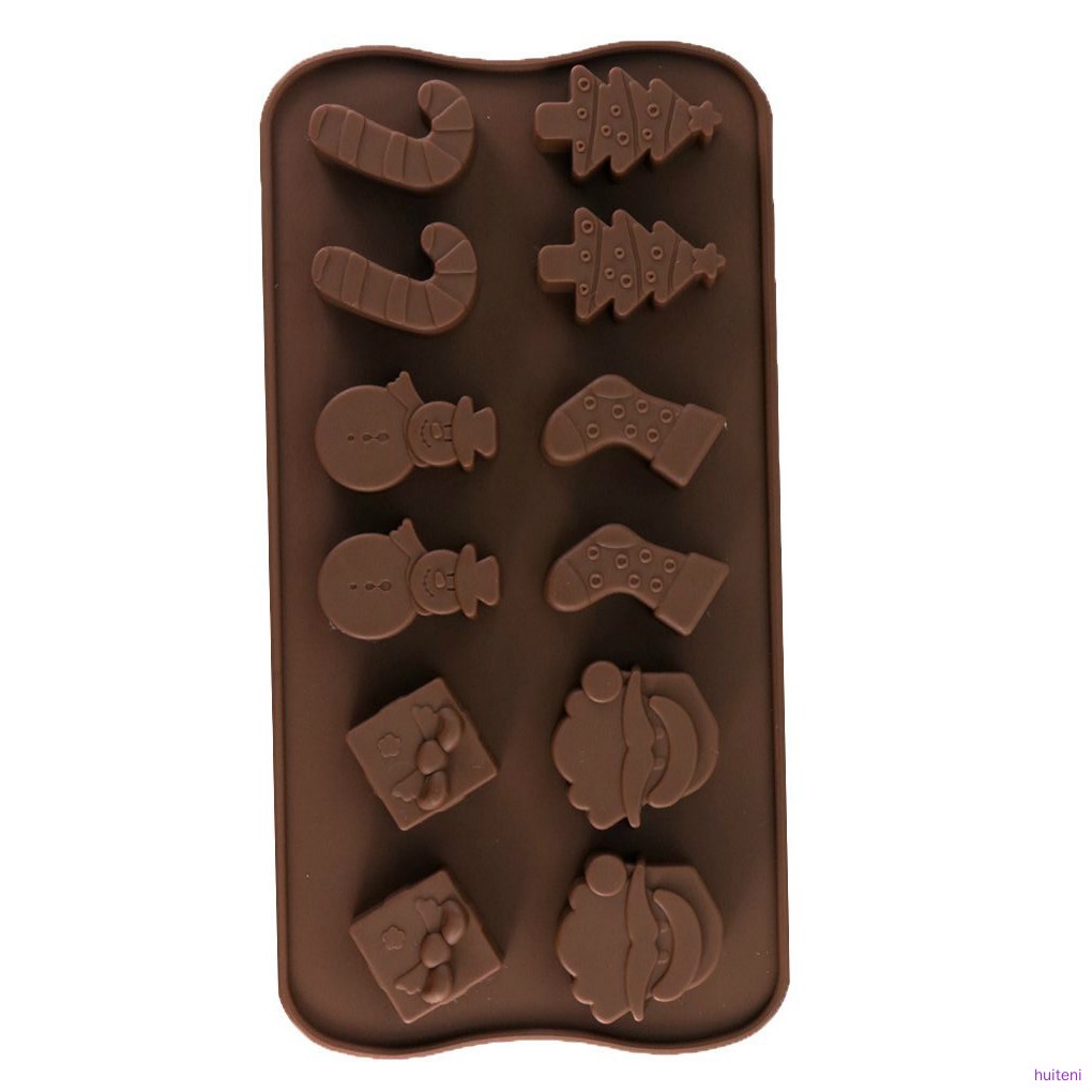 Khuôn Silicone Làm Socola / Bánh Quy Hình Vớ Giáng Sinh