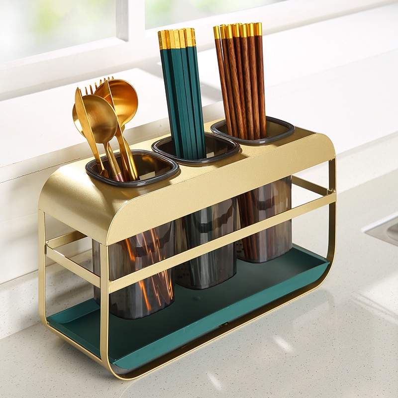 Hộp Đựng Đũa Muỗng Nĩa Bằng Sắt Sang Trọng