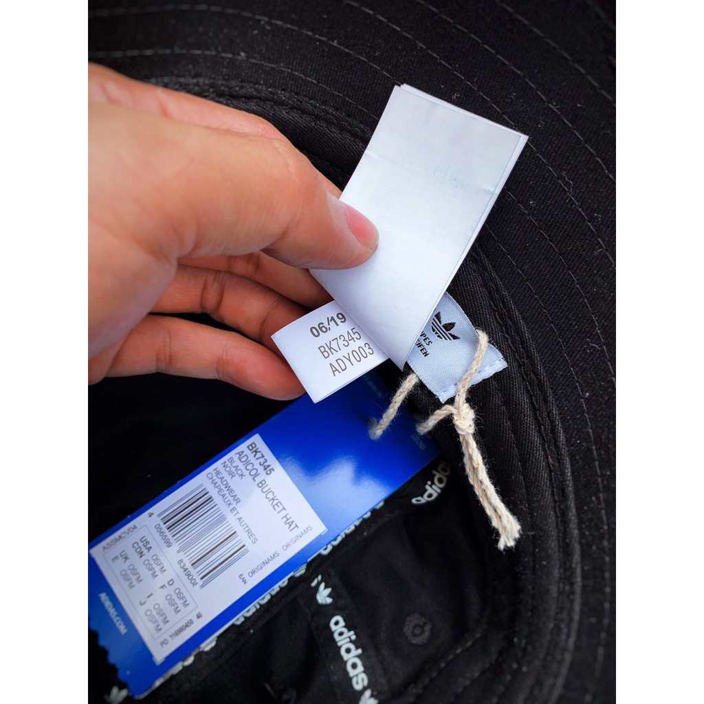 Mũ tai bèo mũ bucket mũ rộng vành Das màu ĐEN