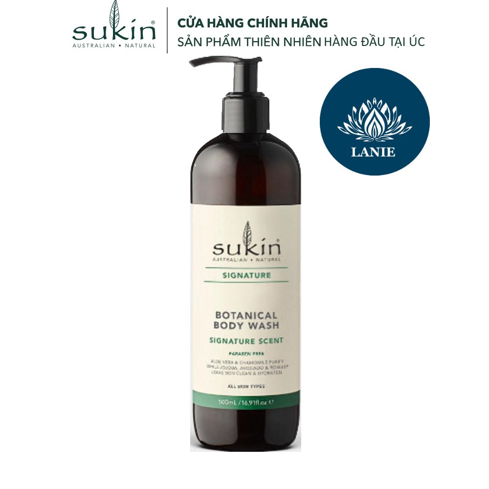 Sữa Tắm Thảo Dược Sukin Botanical Body Wash 500ml