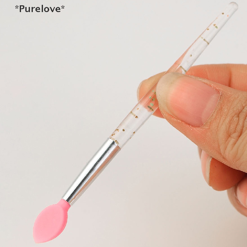 Set 10 Cọ Trang Điểm Mắt Môi Đầu Silicon Mềm Tiện Lợi