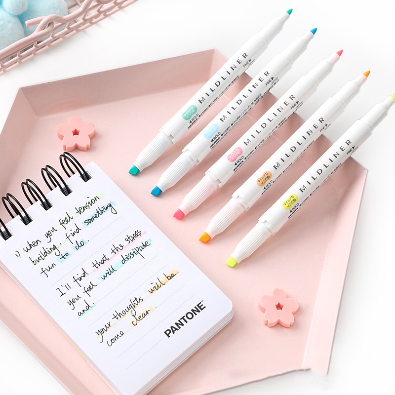 Bút Đánh Dấu Hai Đầu Mềm Mại Với 25 Màu Tùy Chọn