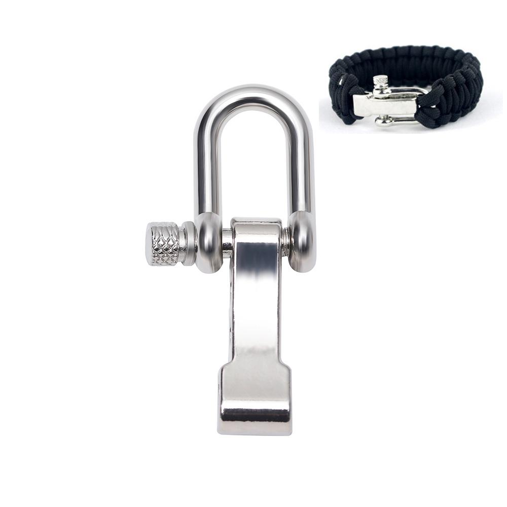 Set 1 / 2 Vòng Tay Paracord|Dây Thừng Sinh Tồn Bằng Hợp Kim Kẽm Nhiều Màu Sắc