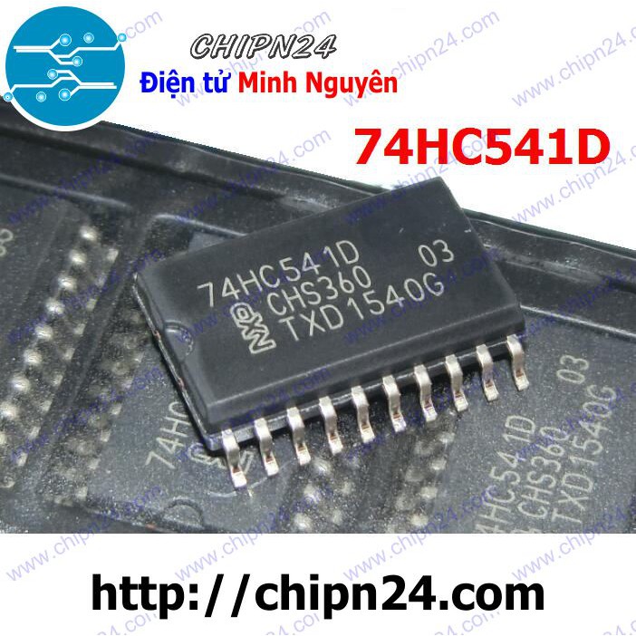 [2 CON] IC 74HC541 SOP-20 7.2mm (SMD Dán) (74HC541D 74541)