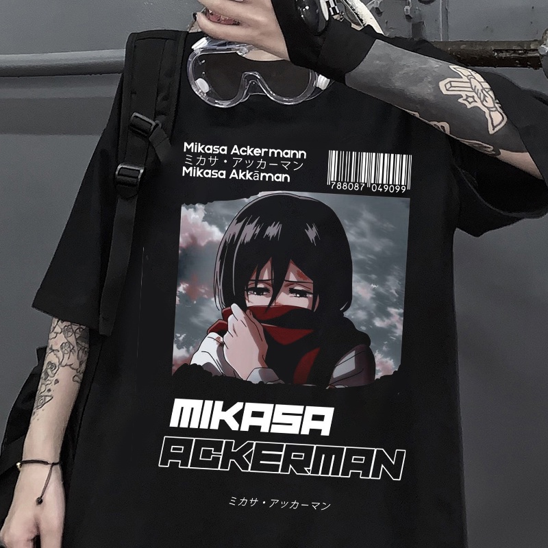 Áo thun nam ngắn tay in hình chủ đề anime Final Season Attack on Titan Tiansen 2021