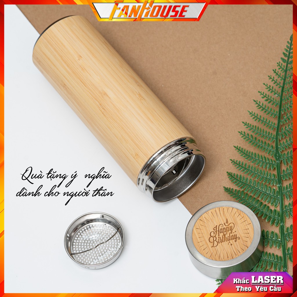 Bình Giữ Nhiệt Vỏ Tre 💢𝑭𝑹𝑬𝑬𝑺𝑯𝑰𝑷💢Ly Inox 304 Bamboo Tre Truyền Thống, Lưu Nhiệt Lên Tới 16H, Tặng Bộ Rửa Bình | BigBuy360 - bigbuy360.vn