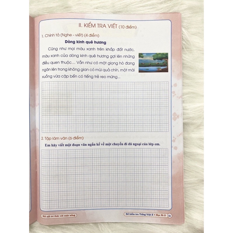 Sách - Đề Kiểm Tra Tiếng Việt Lớp 3 - học kì 2 - Kết nối tri thức với cuộc sống (1 quyển)