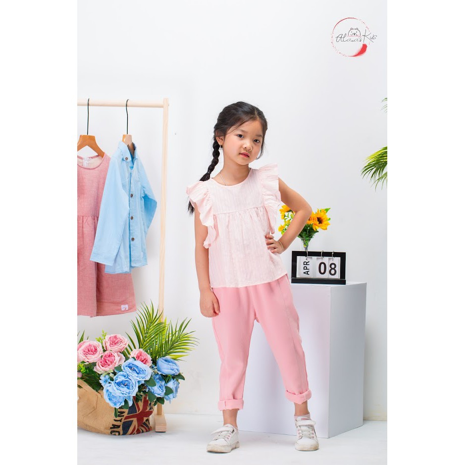 Áo Sát Nách Bé Gái Bèo Nách Thời Trang Trẻ Em Cao Cấp