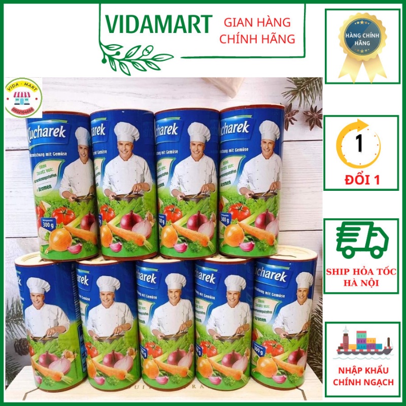 Hạt Nêm Không Đường Ăn Kiêng EATCLEAN/ Hạt Nêm Rau Củ Hữu Cơ KUCHAREK Đưc Lọ 300G  SP24135442