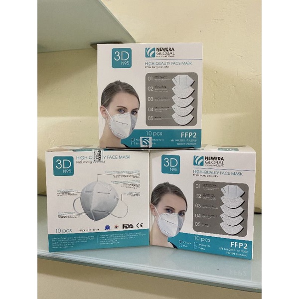 1 hộp 10 chiếc khẩu trang N95 - CÓ VAN
