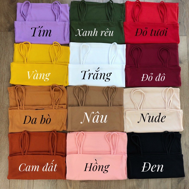 Áo 2 dây trơn đủ màu freesize siêu xinh | BigBuy360 - bigbuy360.vn