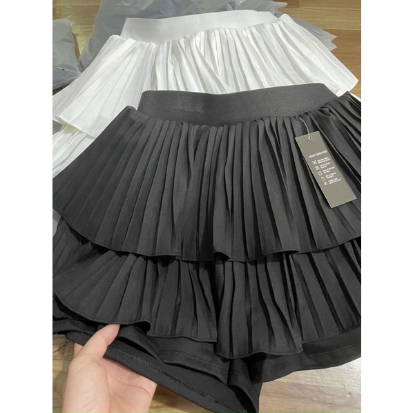 Chân váy tầng xếp ly BIGSIZE 55-90kg có quần bên trong