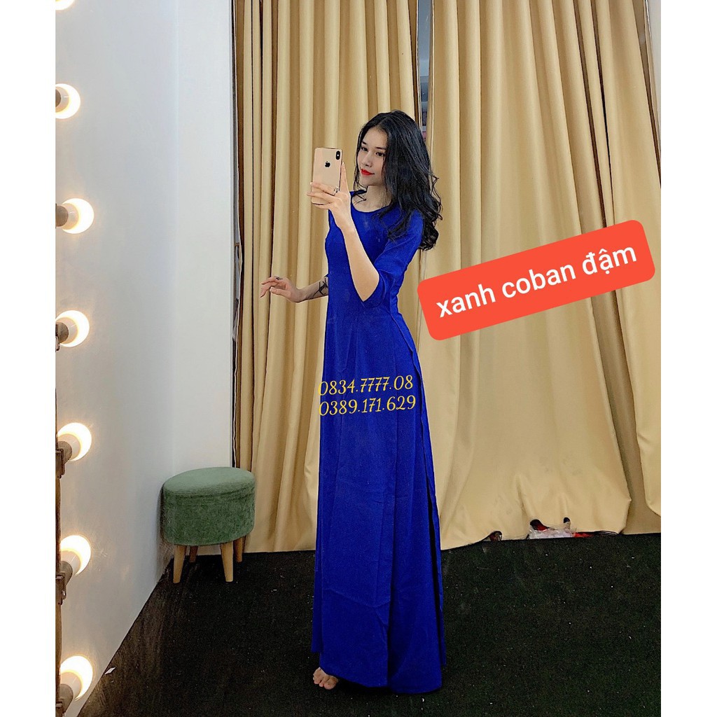 Áo dài đẹp ⚡FREESHIP⚡ Áo dài trơn truyền thống mẫu hot năm 2020