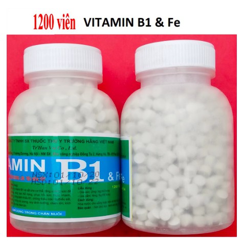 Vitamin B1 cho vật nuôi,ham ăn, kích thích tiêu hóa  chó mèo ham ăn, chóng lớn, phòng ngừa t-iêu chảy