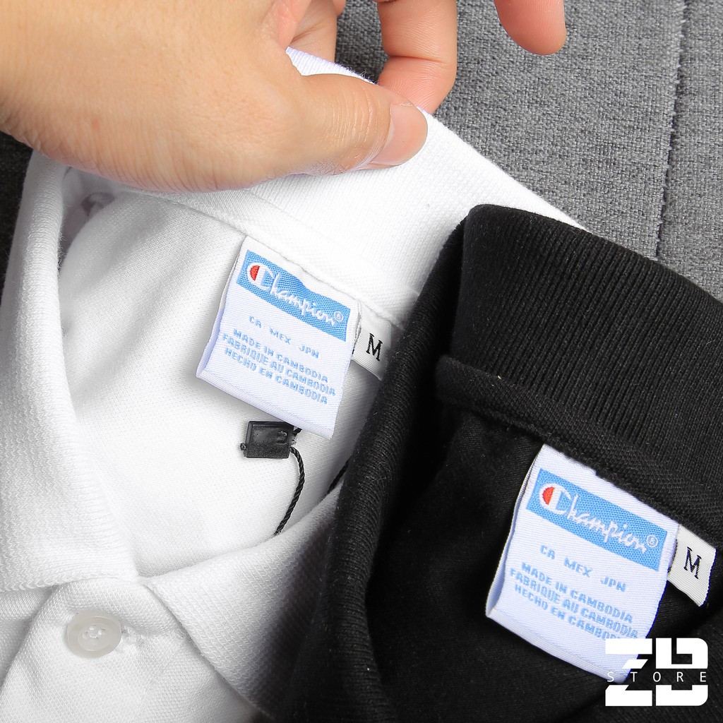 Áo Polo Champion Hàng chuẩn FULL TEM TAG - form unisex | BigBuy360 - bigbuy360.vn