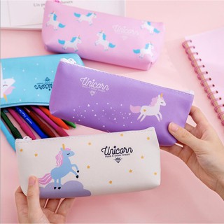 [Mẫu Mới] Túi Đựng Bút, Ví Đựng Bút Cute Hoạ Tiết Unicorn