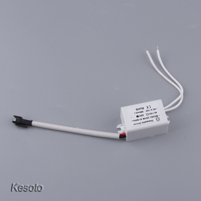 [KESOTO] Dimmable LED Driver 3x1W Dimming LED Driver DC 3-12V 300mA for LED Downlight