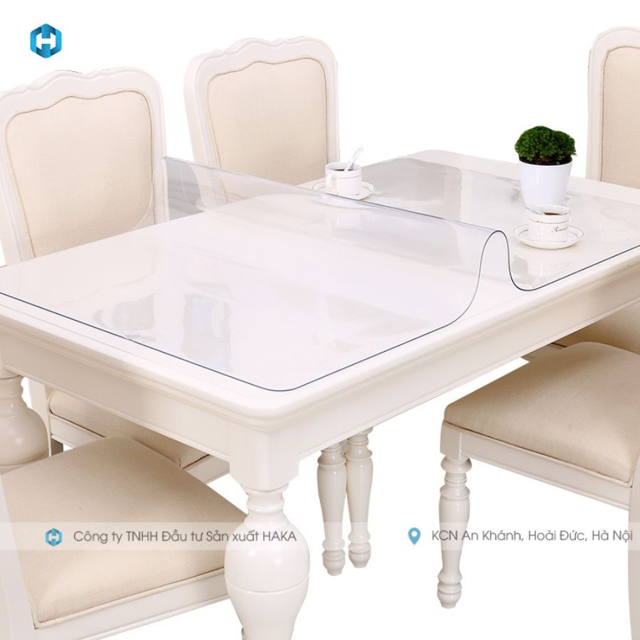 Tấm nhựa PVC làm khăn trải bàn, khổ rộng 1m4|  Cắt theo kích thước yêu cầu | Dai, dẻo, mềm, bền chắc, chống thấm nước