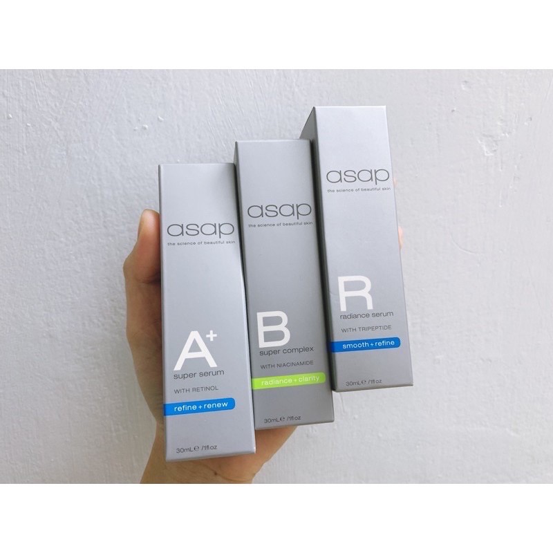 Tinh Chất Dưỡng Sáng Da Và Cấp Ẩm Asap Super B Complex serum ( bill Úc )