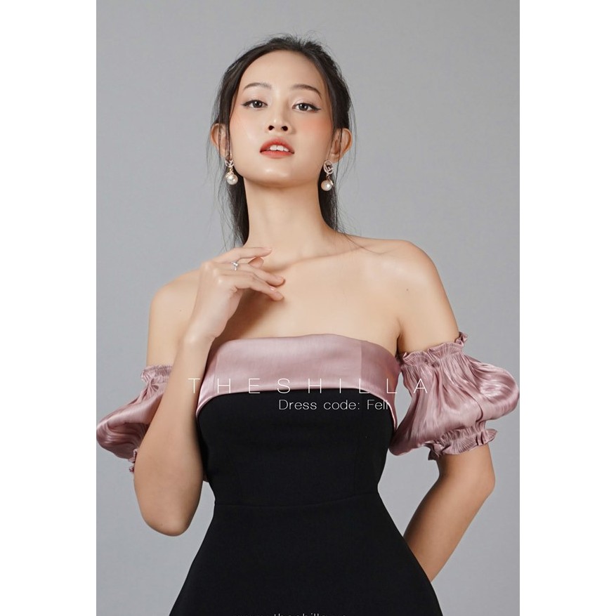 Đầm dự tiệc trễ vai hàng cao cấp