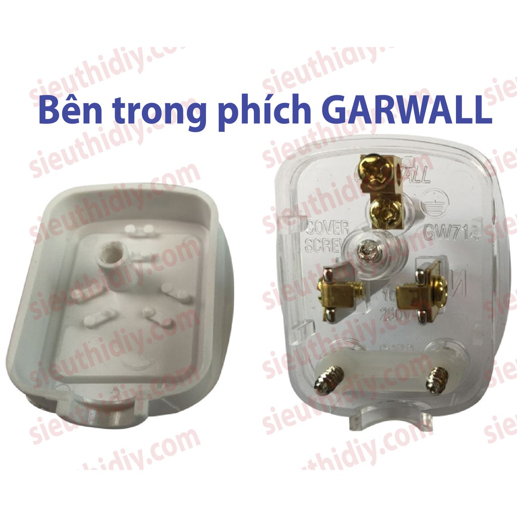 Phích cắm 3 chân chuẩn Mỹ gập 90 độ 10-15A