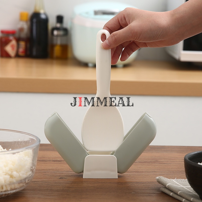Giá Đỡ Muôi Múc Cơm Nắp Đóng Mở Tự Động Tiện Dụng