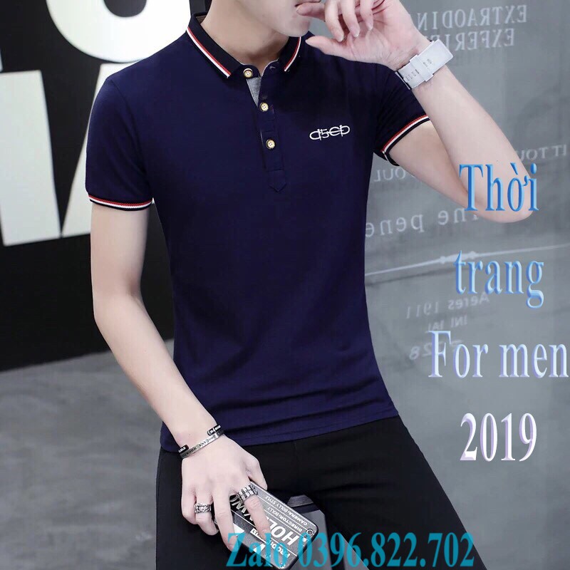 áo thun có cổ nam tay ngắn mẫu đẹp 2021 vải THUN COTTON 100% thêu ong ATN13 | BigBuy360 - bigbuy360.vn