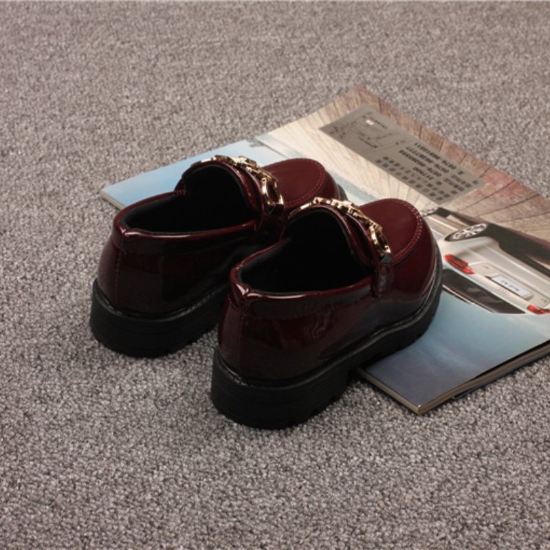 Giày da đế mềm thời trang mùa xuân anh quốc 2021 dành cho bé gái